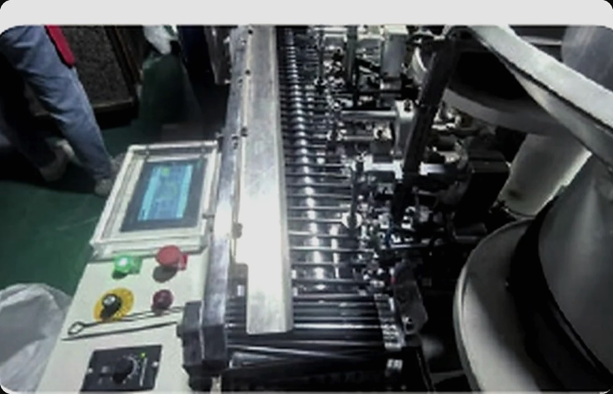 Pencil production line detail